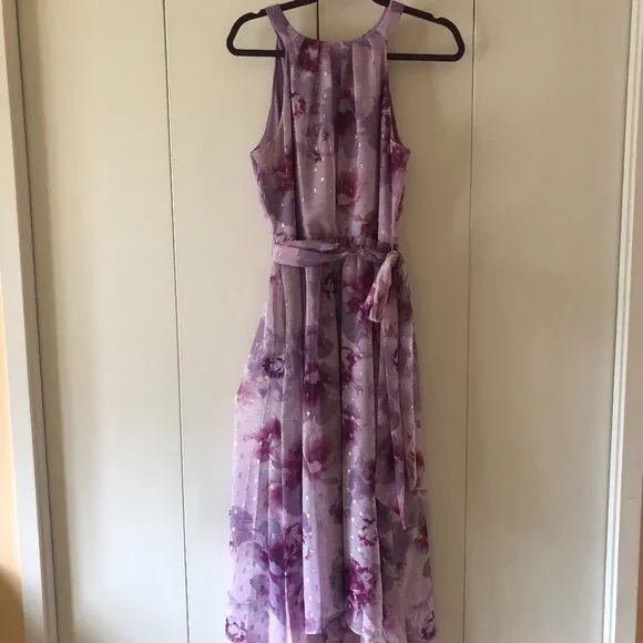 Floral Print High-Low Dress - Picture 1 of 3
